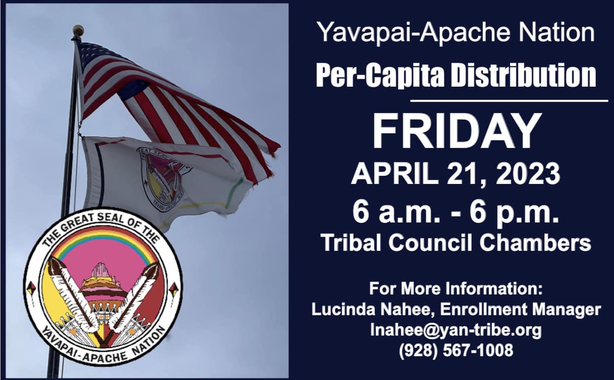 Happening now at Tribal Council Chambers YavapaiApache Nation