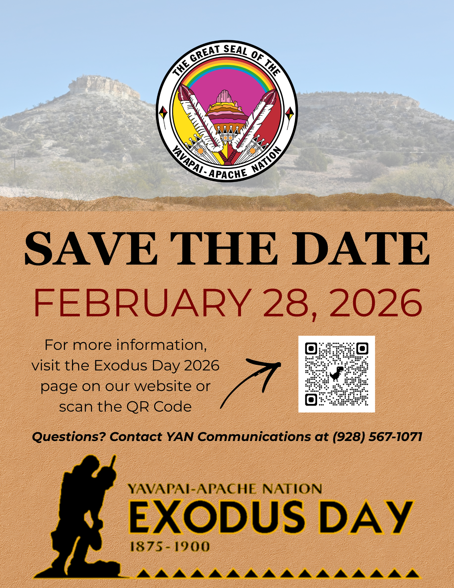Exodus Day 2026 Save the Date Flyer