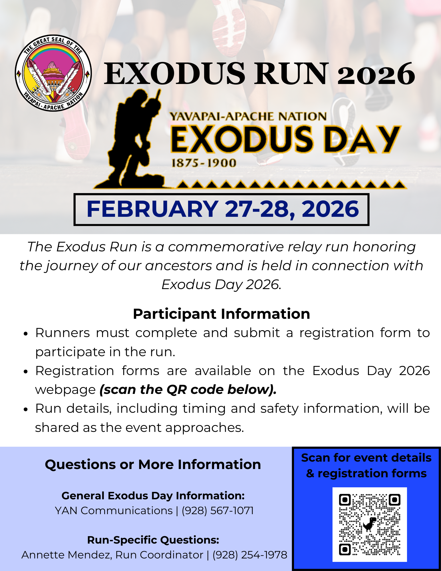 Exodus Run 2026 Flyer