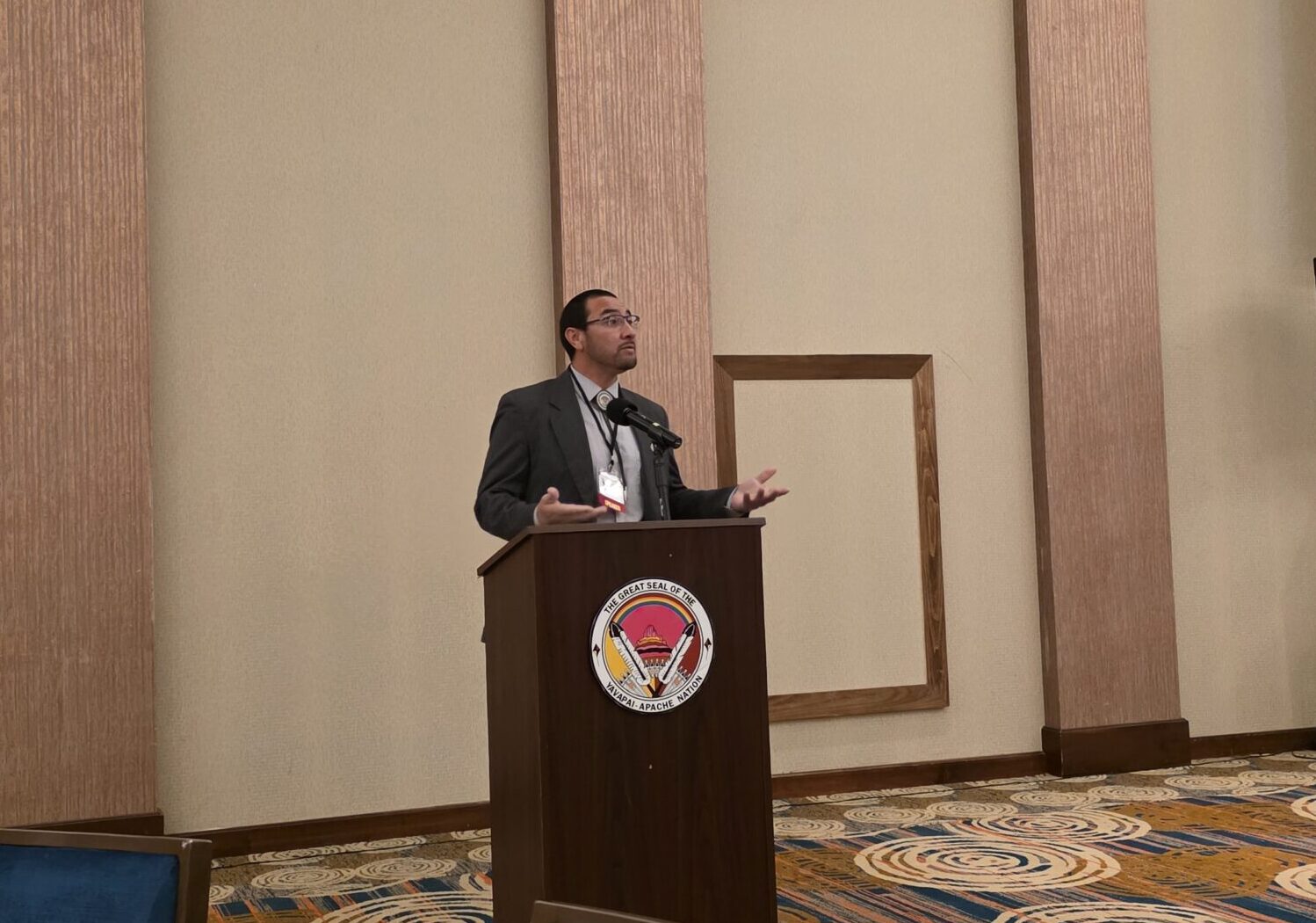 Vice Chairman Charlie Baca IV providing the opening blessing