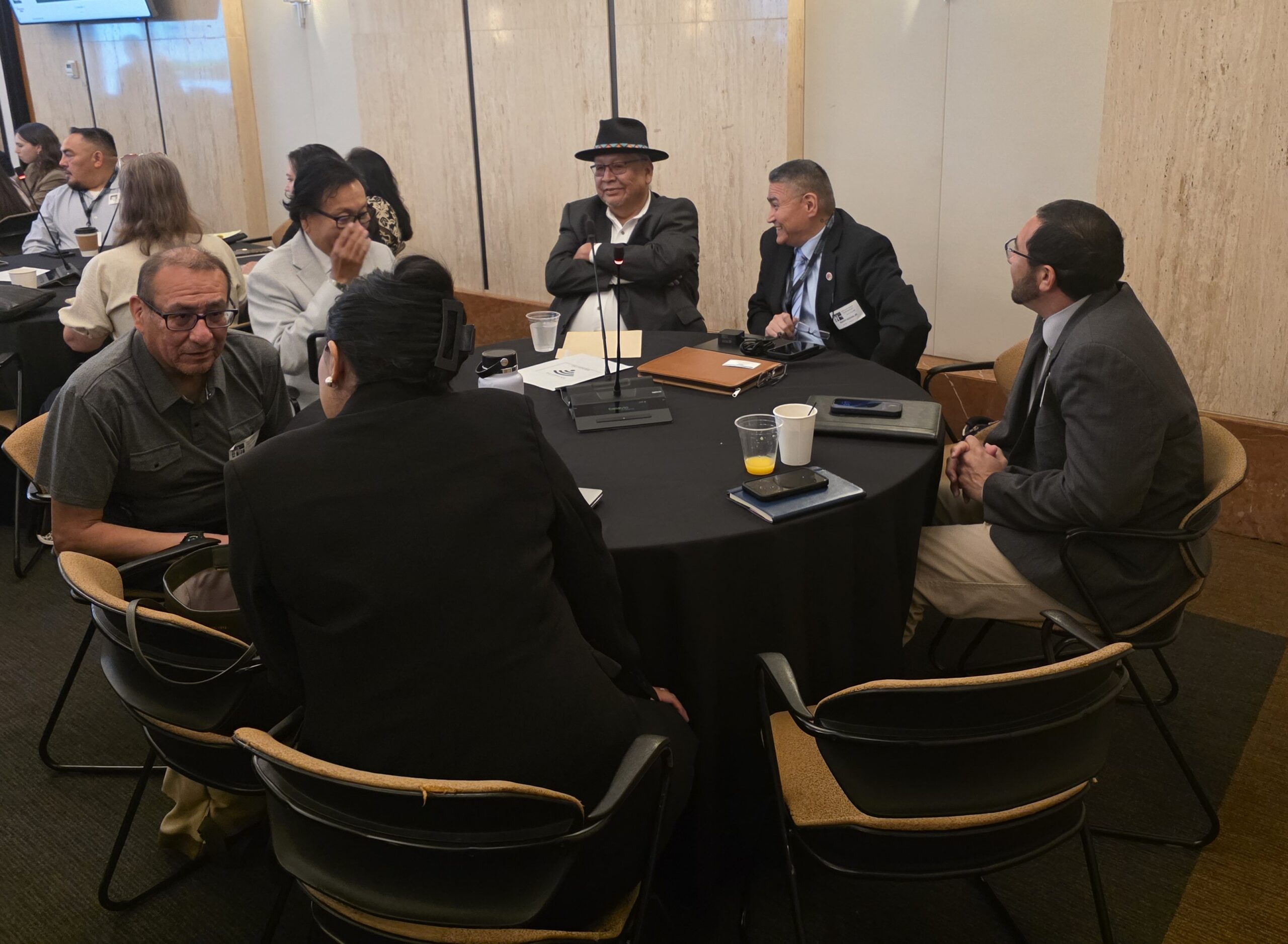 Yavapai-Apache Nation and San Carlos Apache Tribe leadership engaging during the summit